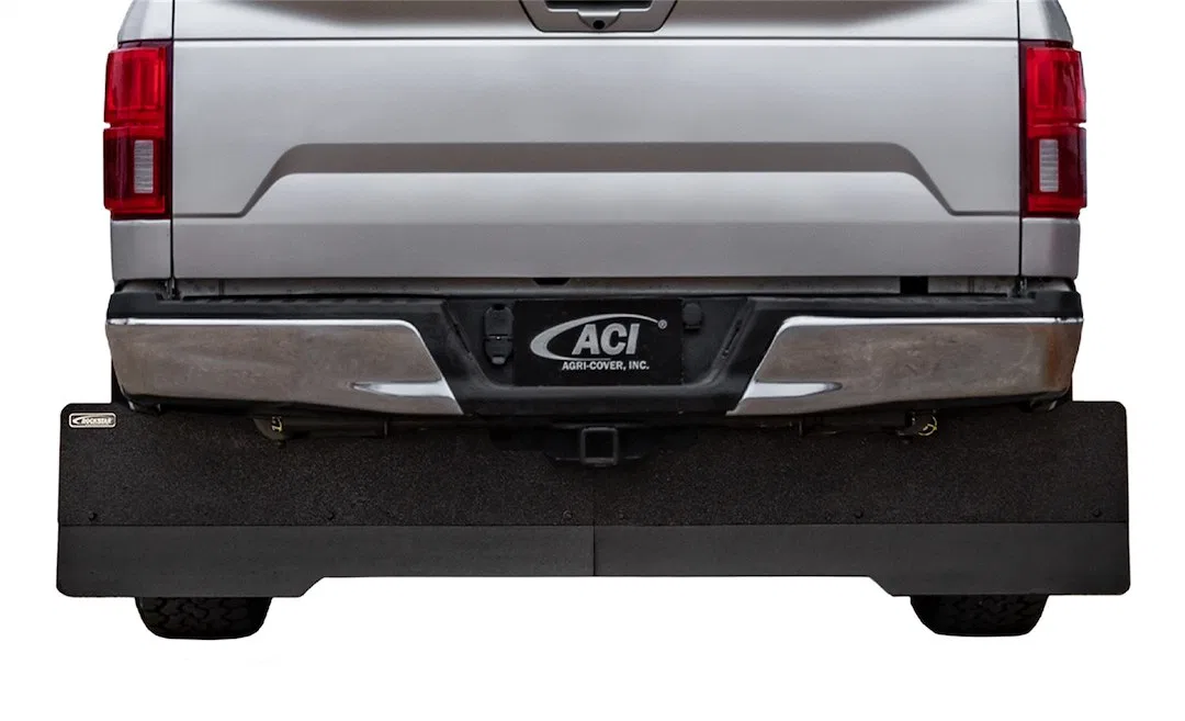H4010149 – ACCESS Mud Flap, Direct-Fit Single Flat With Logo Black Urethane Finish Composite Rubber Bolt On Mounting ...